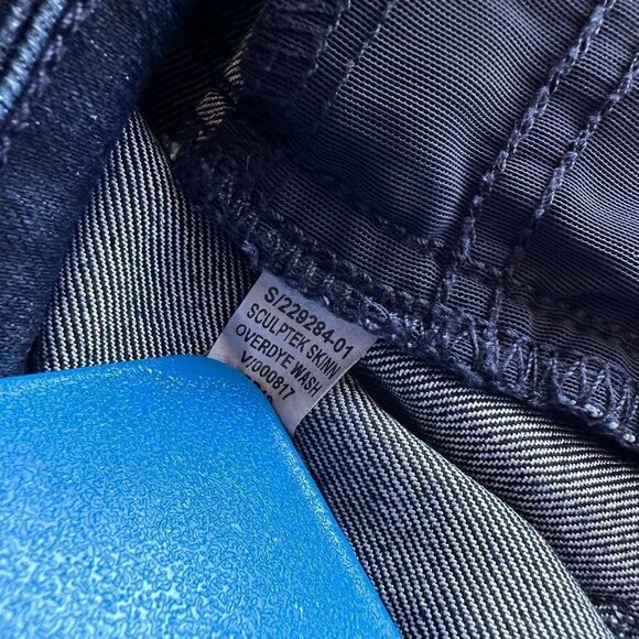 Athleta Sculptex Skinny Overdry Wash Denim Jeans Womens 4 - Picture 9 of 11